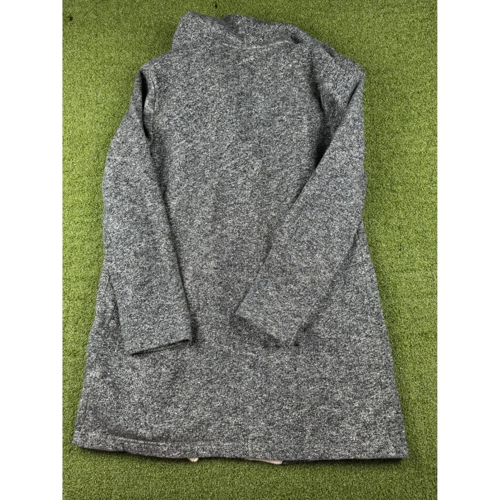 Forever 21 Exclusive Gray Salt and‎ Pepper Marled Open Front Hooded Cardigan L